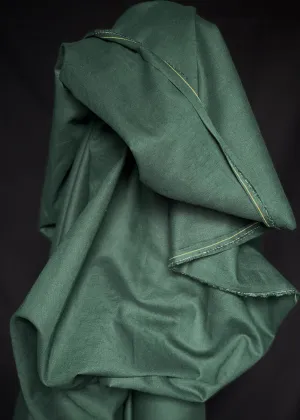Laundered Linen Cotton - Pine Green