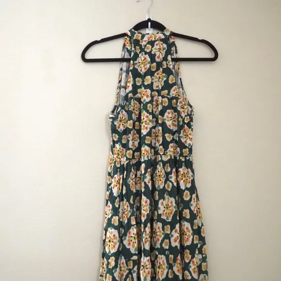 LC Lauren Conrad - Green Tiered Sleeveless Maxi Dress