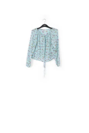 Light blue floral blouse