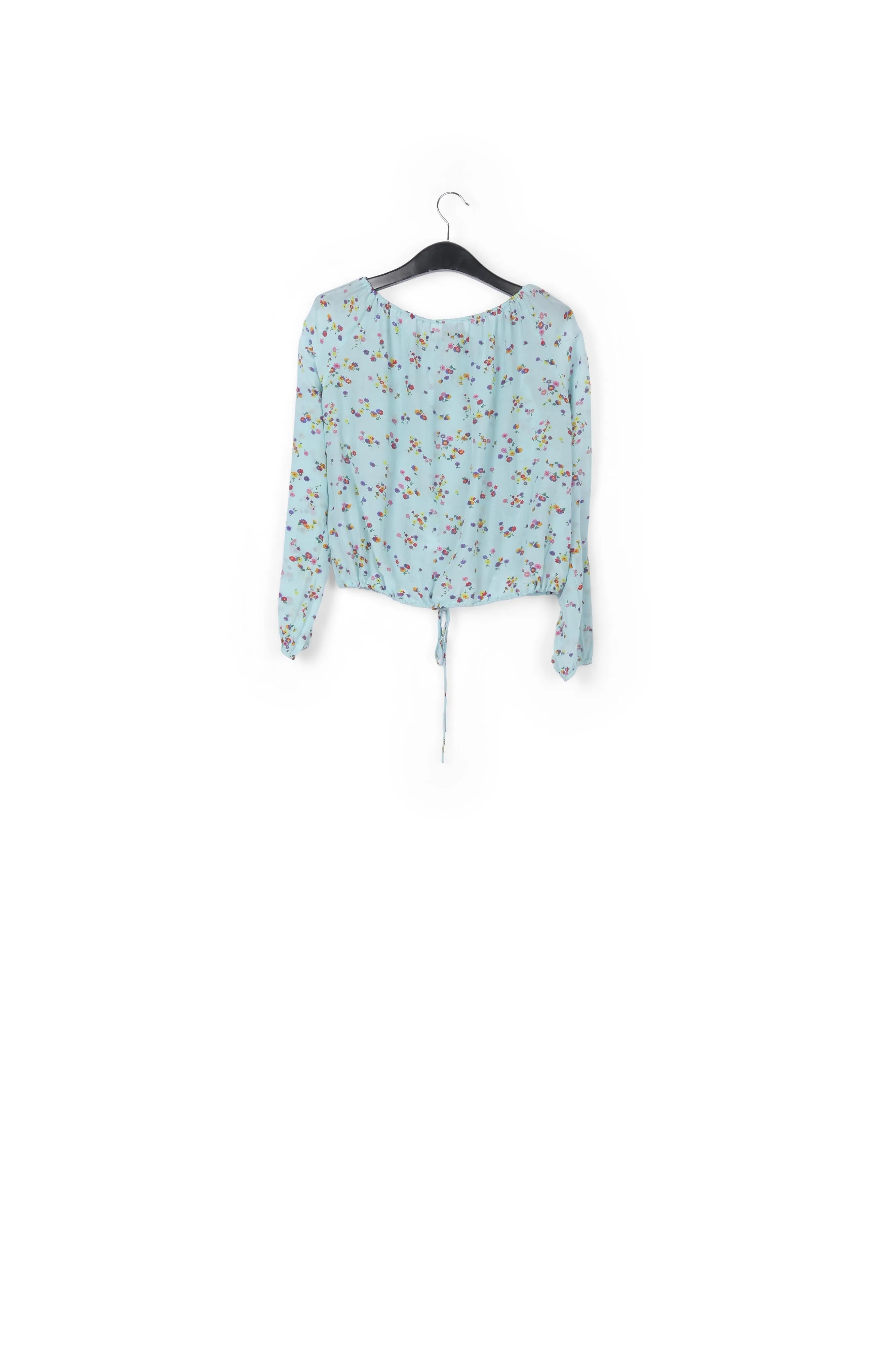 Light blue floral blouse