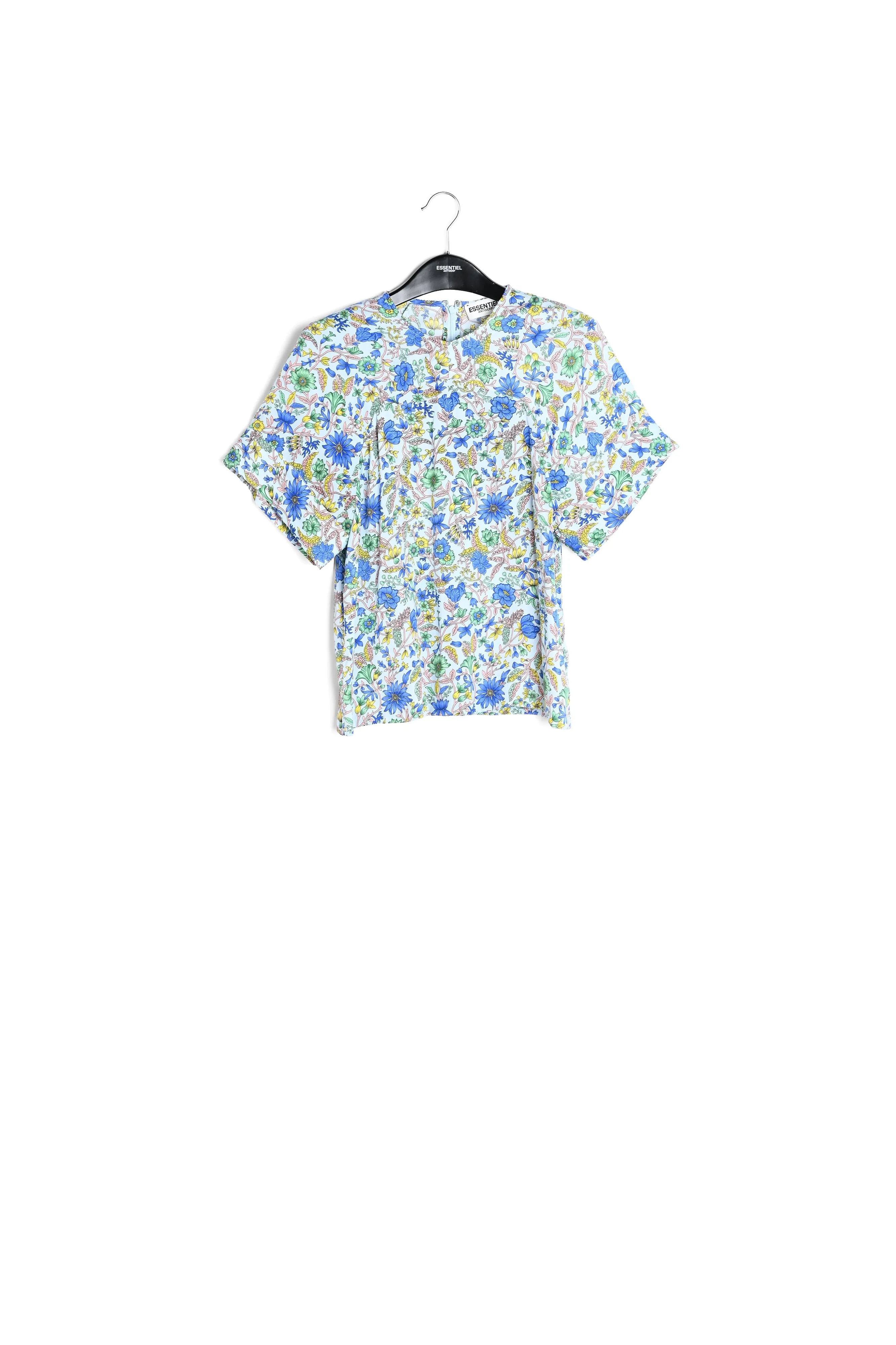 Light blue floral-print top