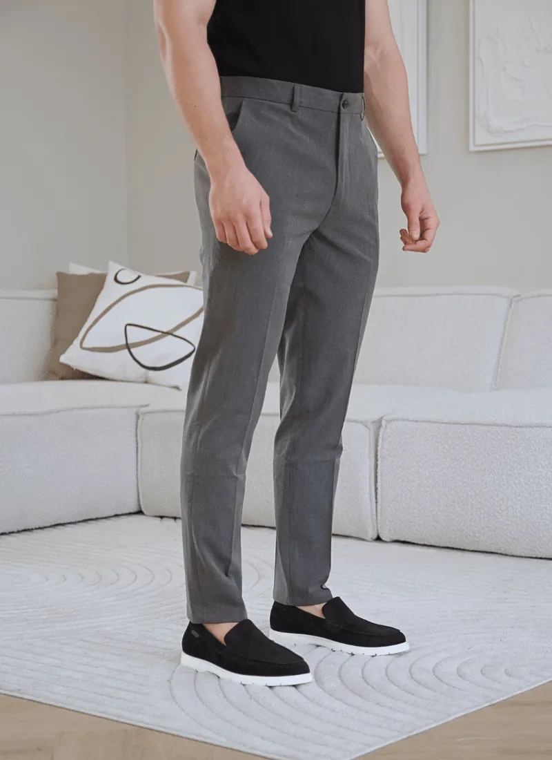 Lightweight tapered trousers