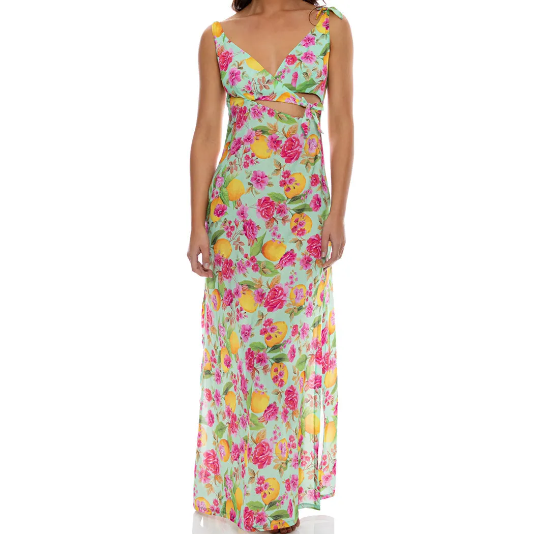 LIMONCELLO - Peek a boo Tie Back Maxi Dress