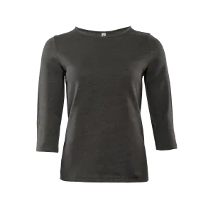 Linen & Organic Cotton 3/4 Sleeve T-shirt: Womens