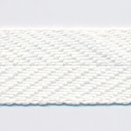 Linen Herringbone Ribbon #135 Off White