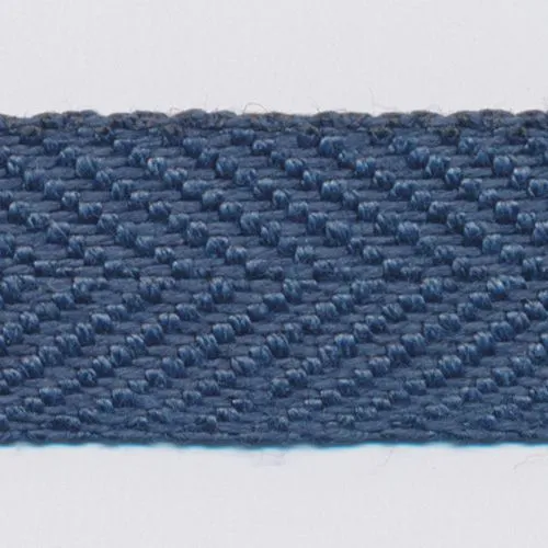 Linen Herringbone Ribbon #85 Moonlight Blue