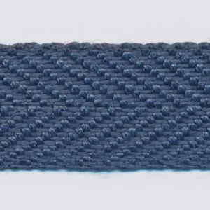 Linen Herringbone Ribbon #85 Moonlight Blue