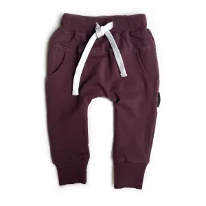 Little Bipsy Joggers - Black Cherry