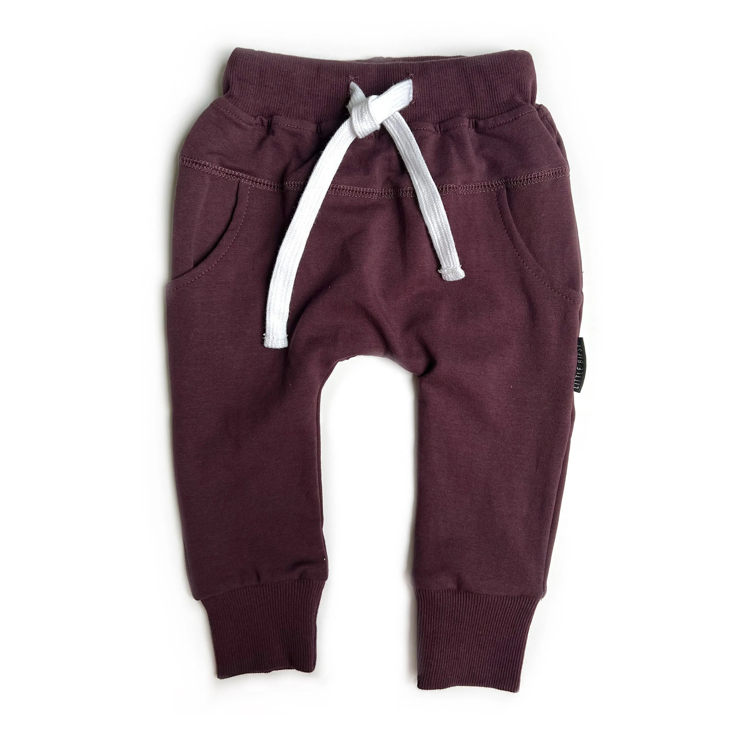 Little Bipsy Joggers - Black Cherry