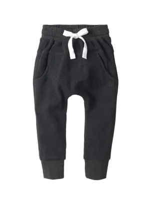 Little Bipsy Waffle Joggers - Black
