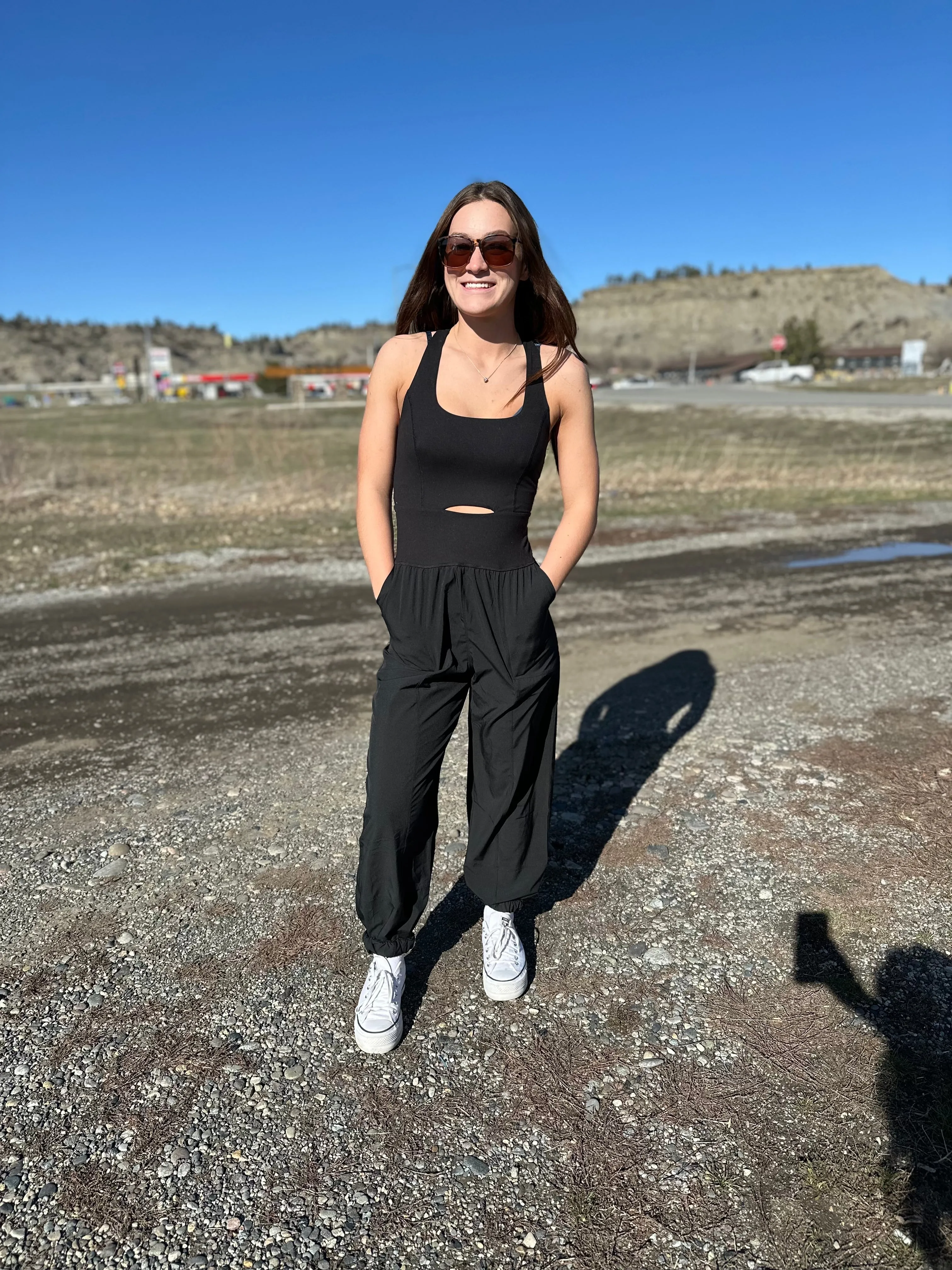 Lola Active Onesie: Black