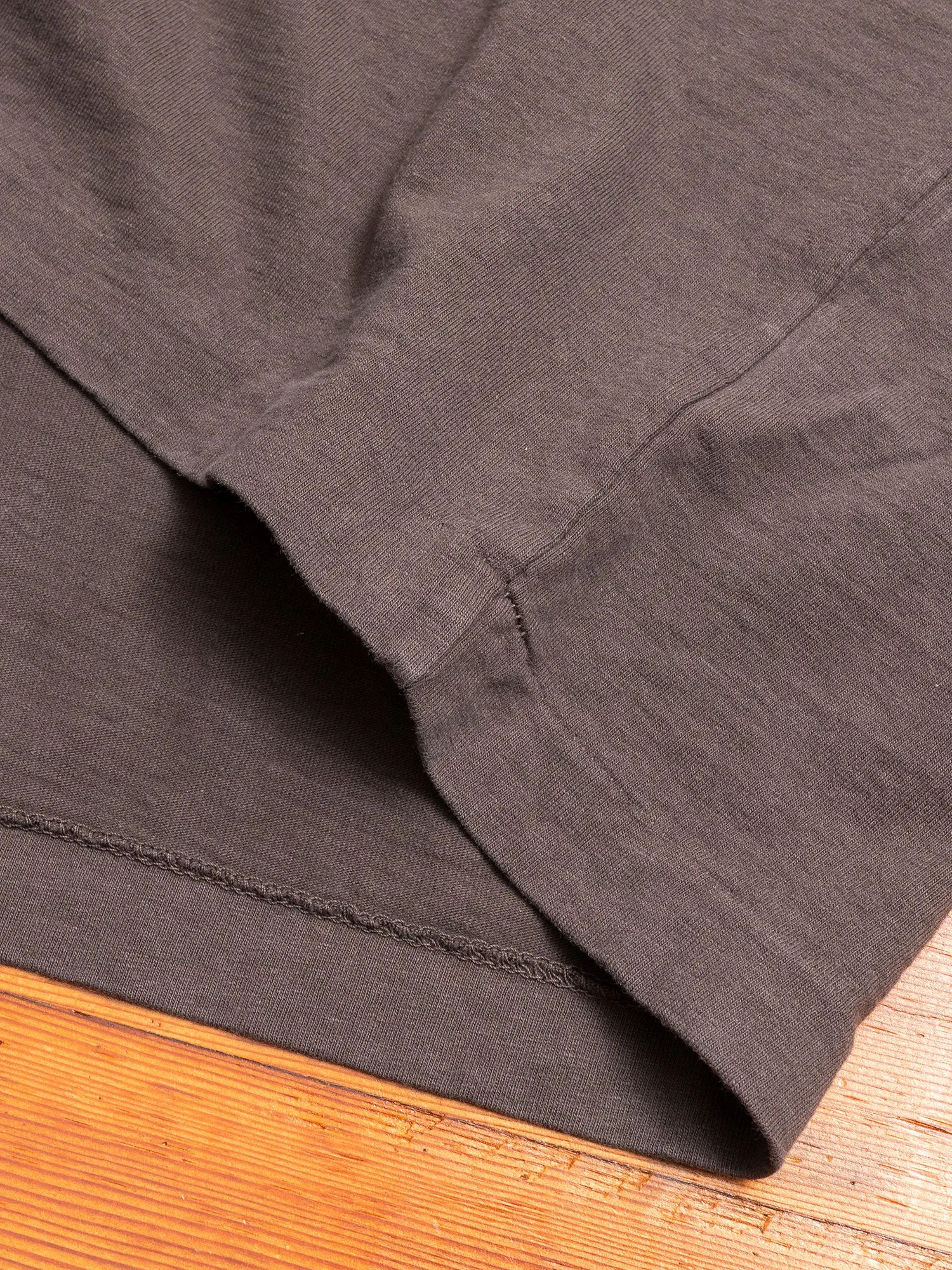 Long Sleeve University T-Shirt in Charcoal
