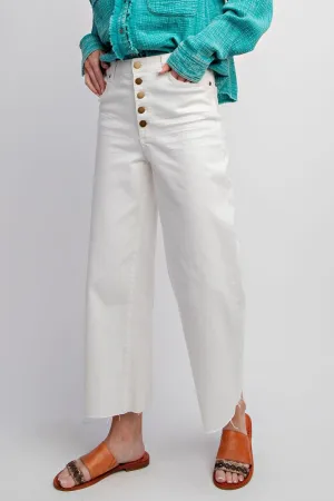 Madelyn Cropped Pants - White