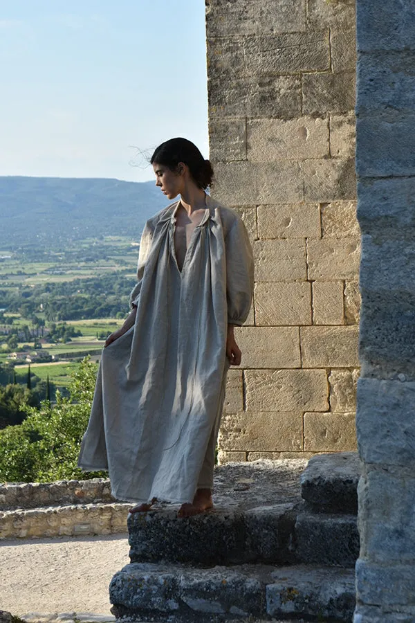 Manon Linen Dress in Flax or White (Pre-Order, Ships April 15)