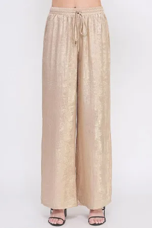 Mariah Wide Leg Satin Pants