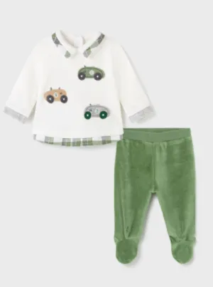 Mayoral Velour Car Pants Set