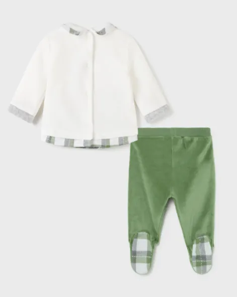 Mayoral Velour Car Pants Set