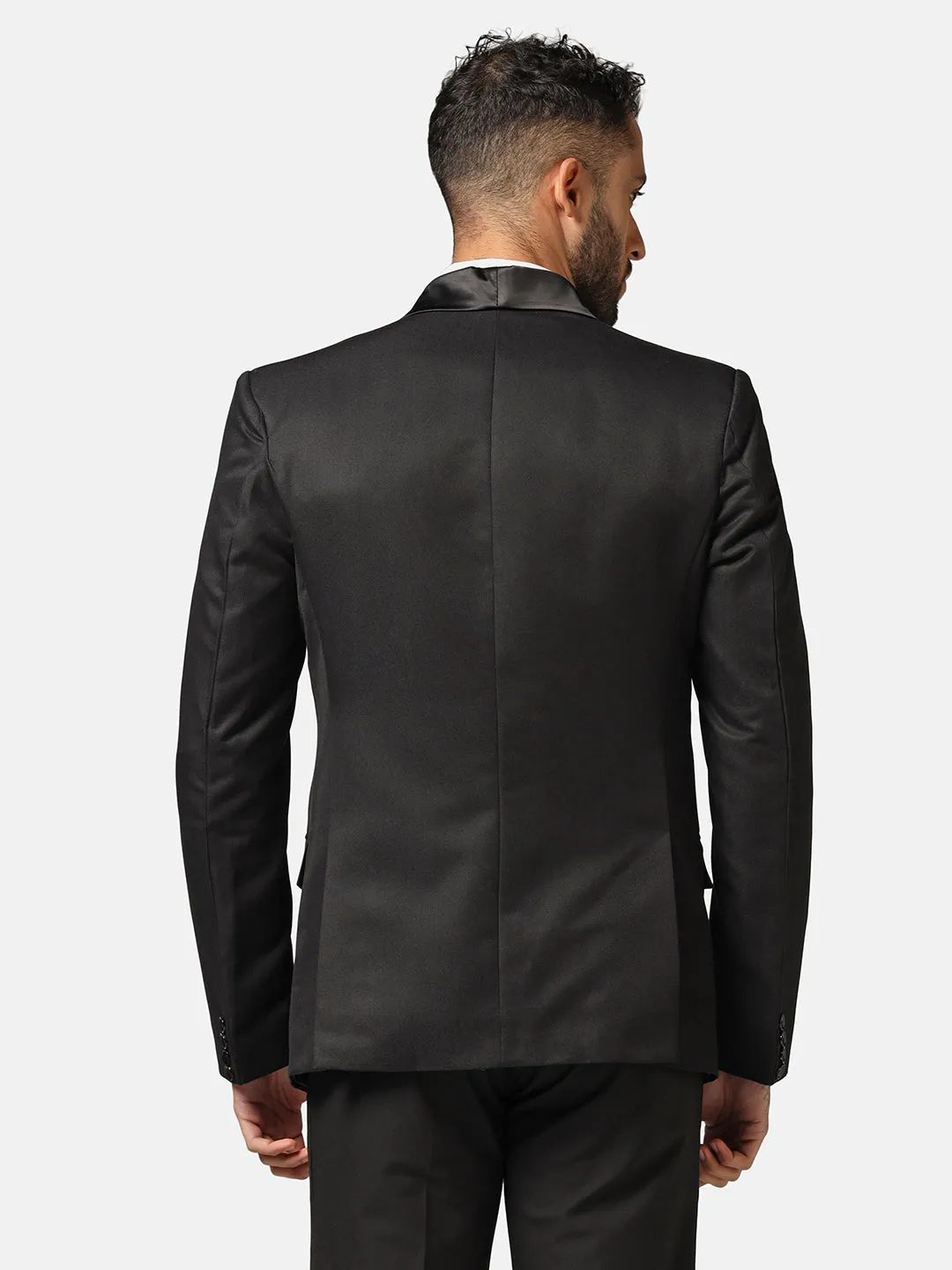 Men Black Tuxedo Blazer