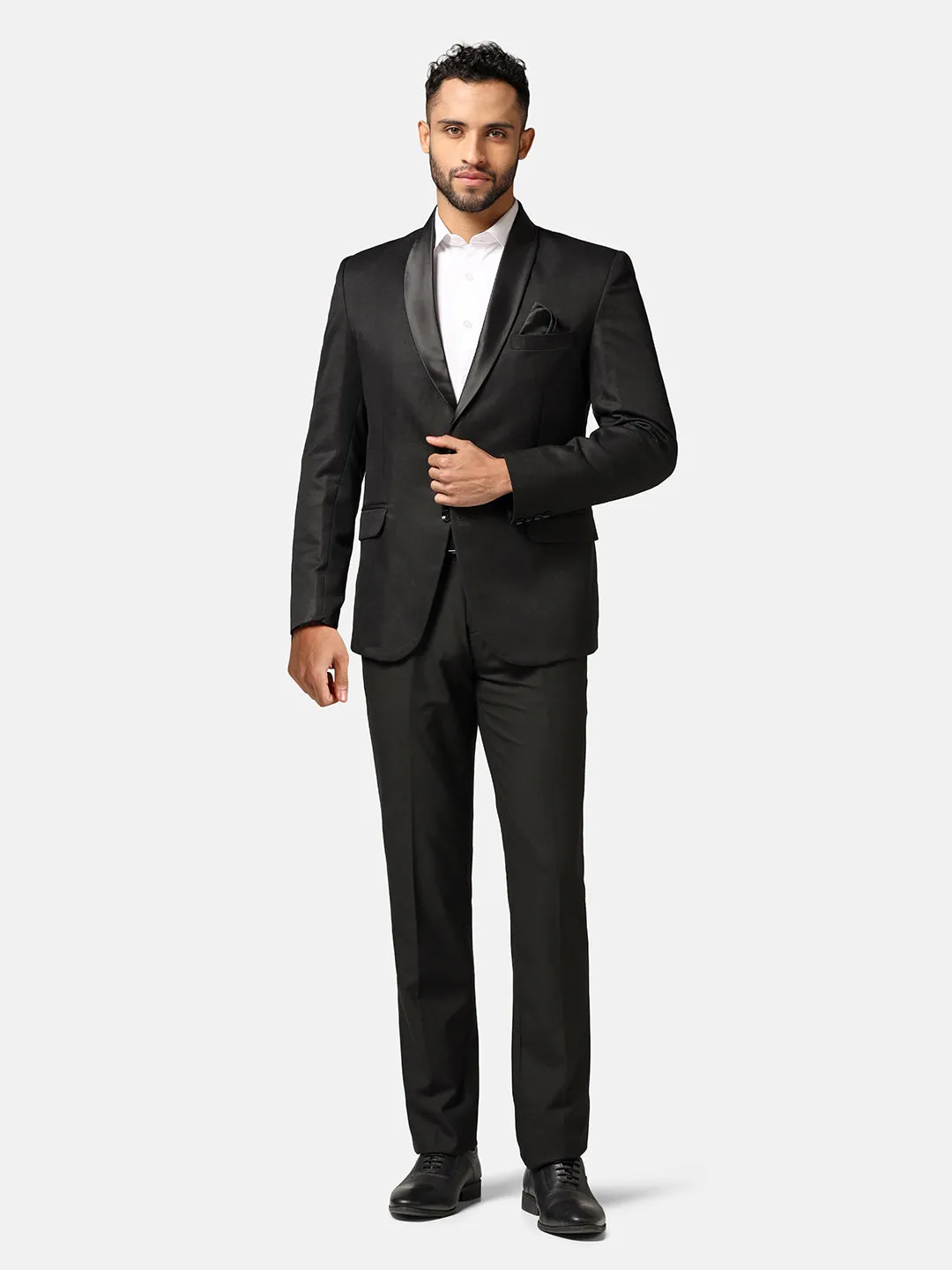 Men Black Tuxedo Blazer