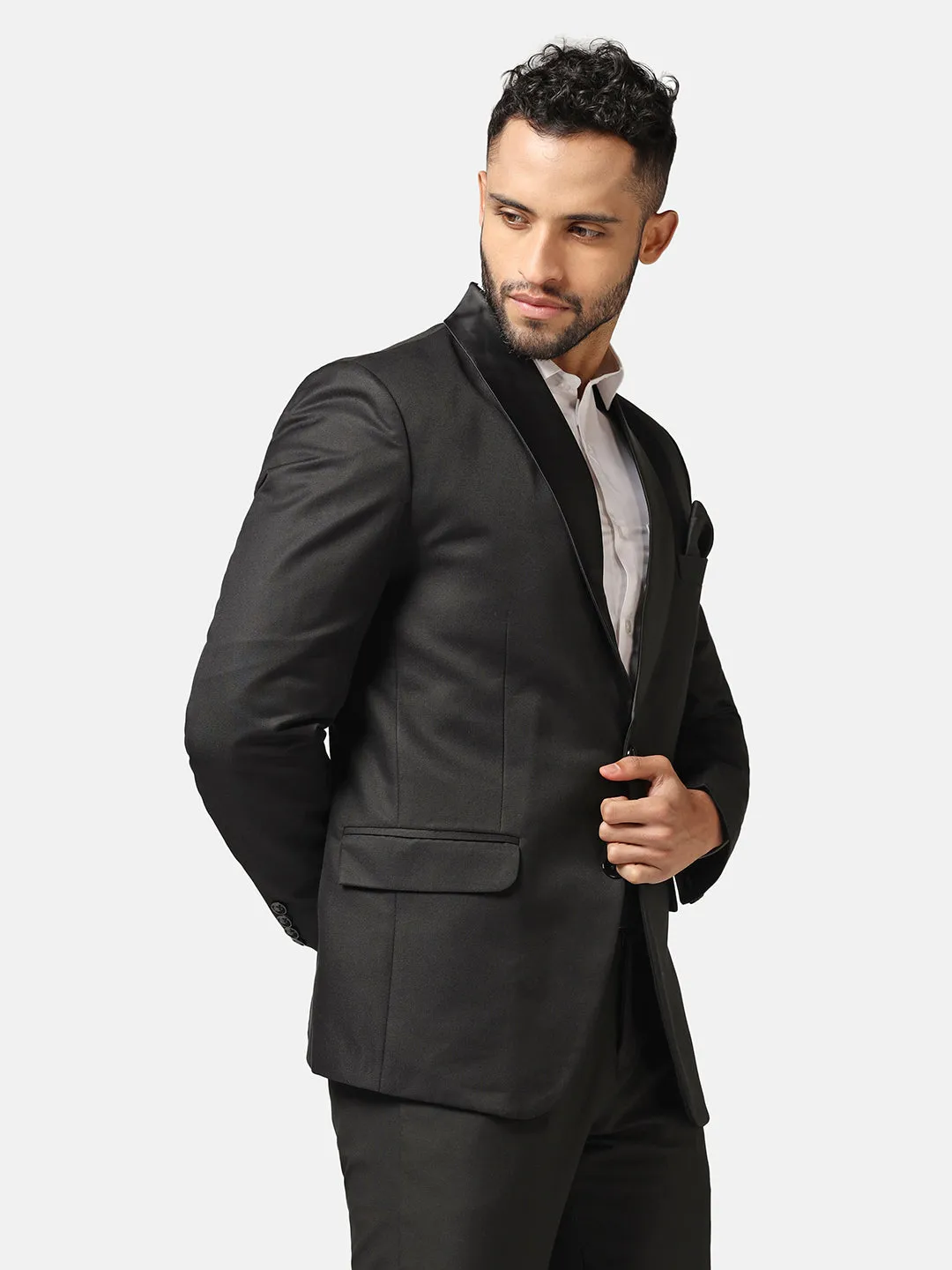 Men Black Tuxedo Blazer
