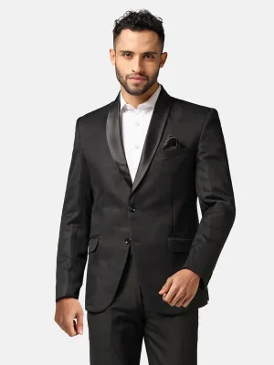 Men Black Tuxedo Blazer