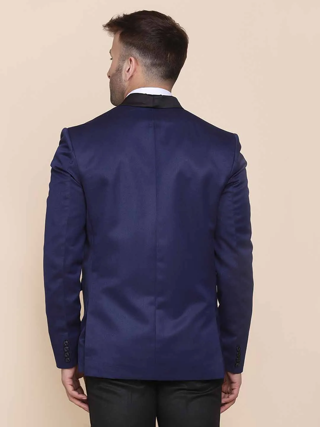 Men Blue Tuxedo With Hanky