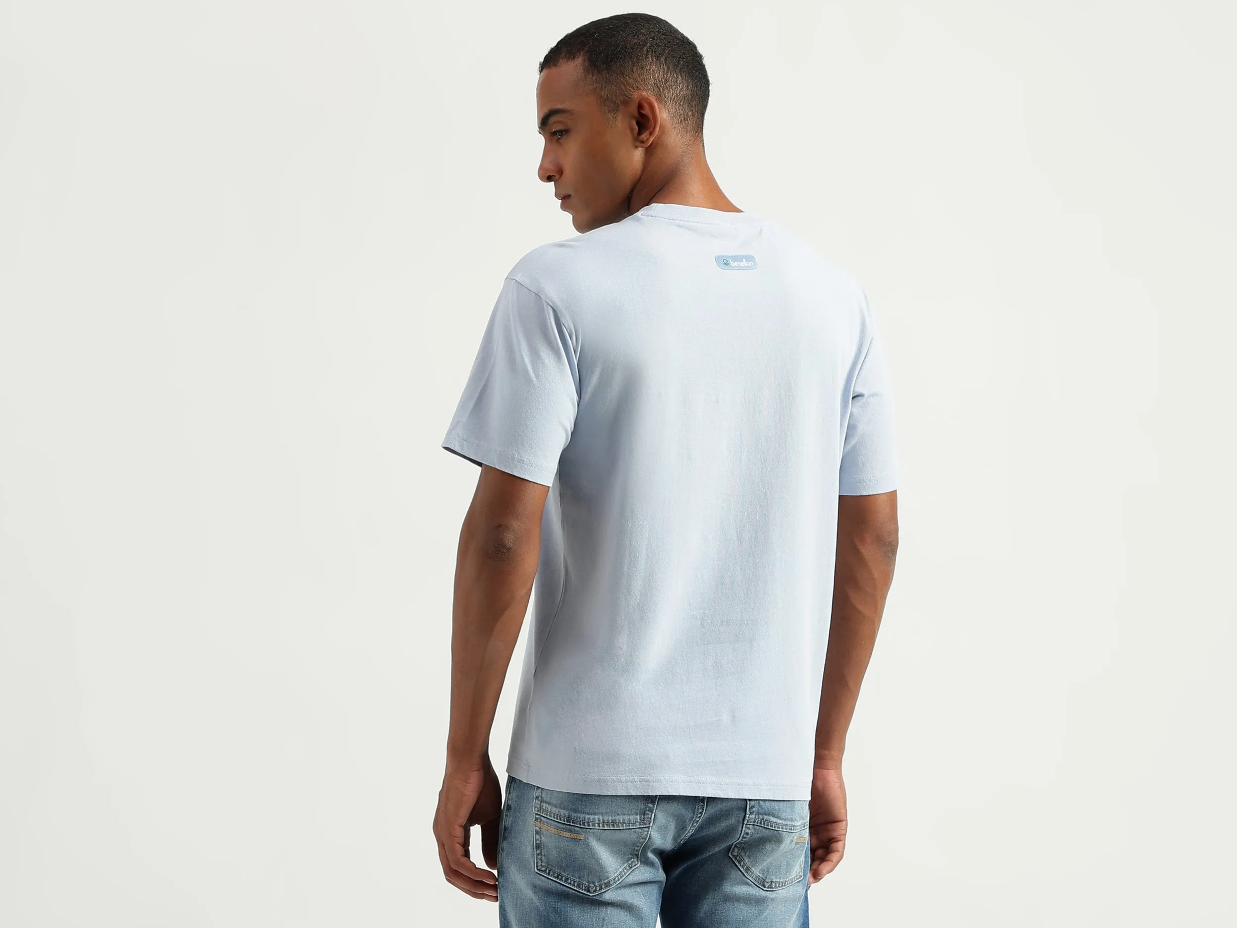 Men's Boxy Fit Round Neck Printed Tshirts