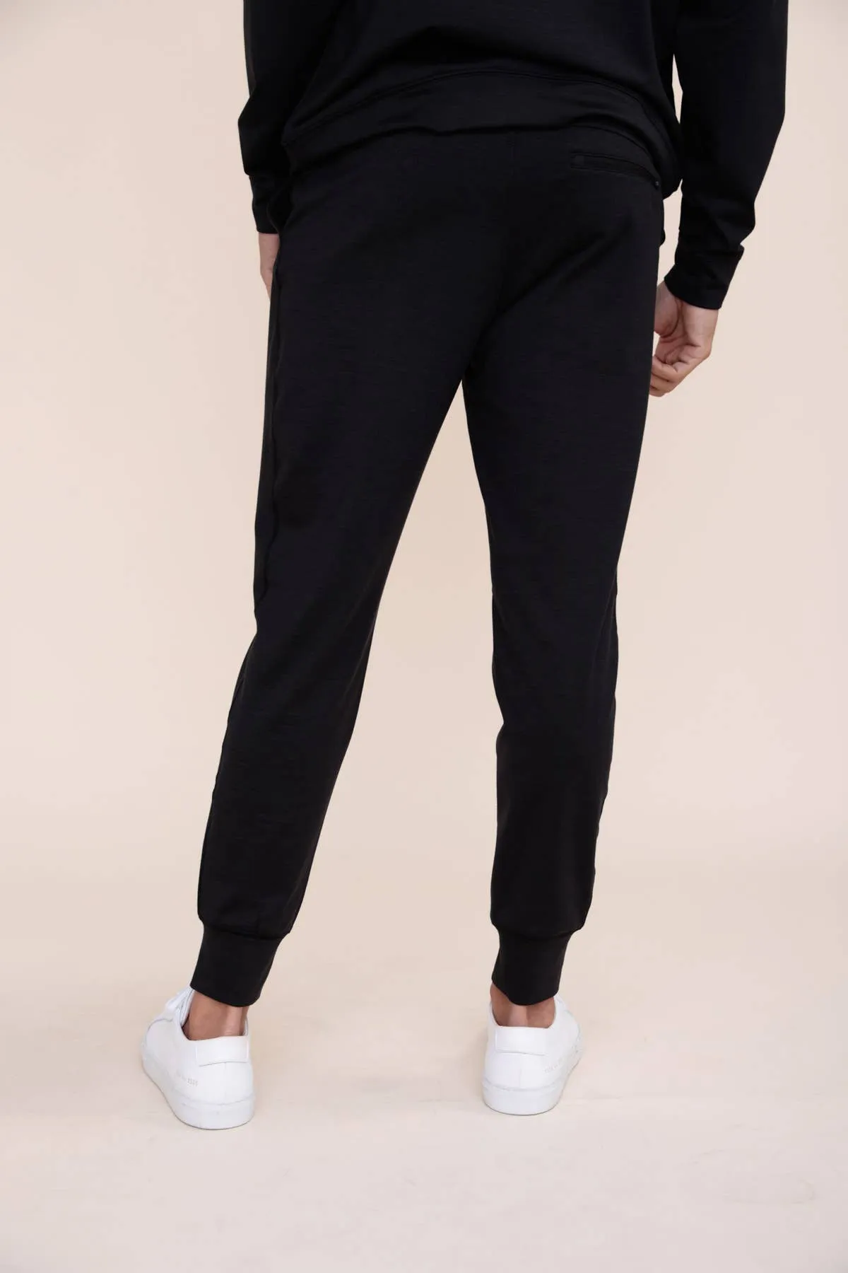 Men's Classic Melange Jogger (Grey and Black)