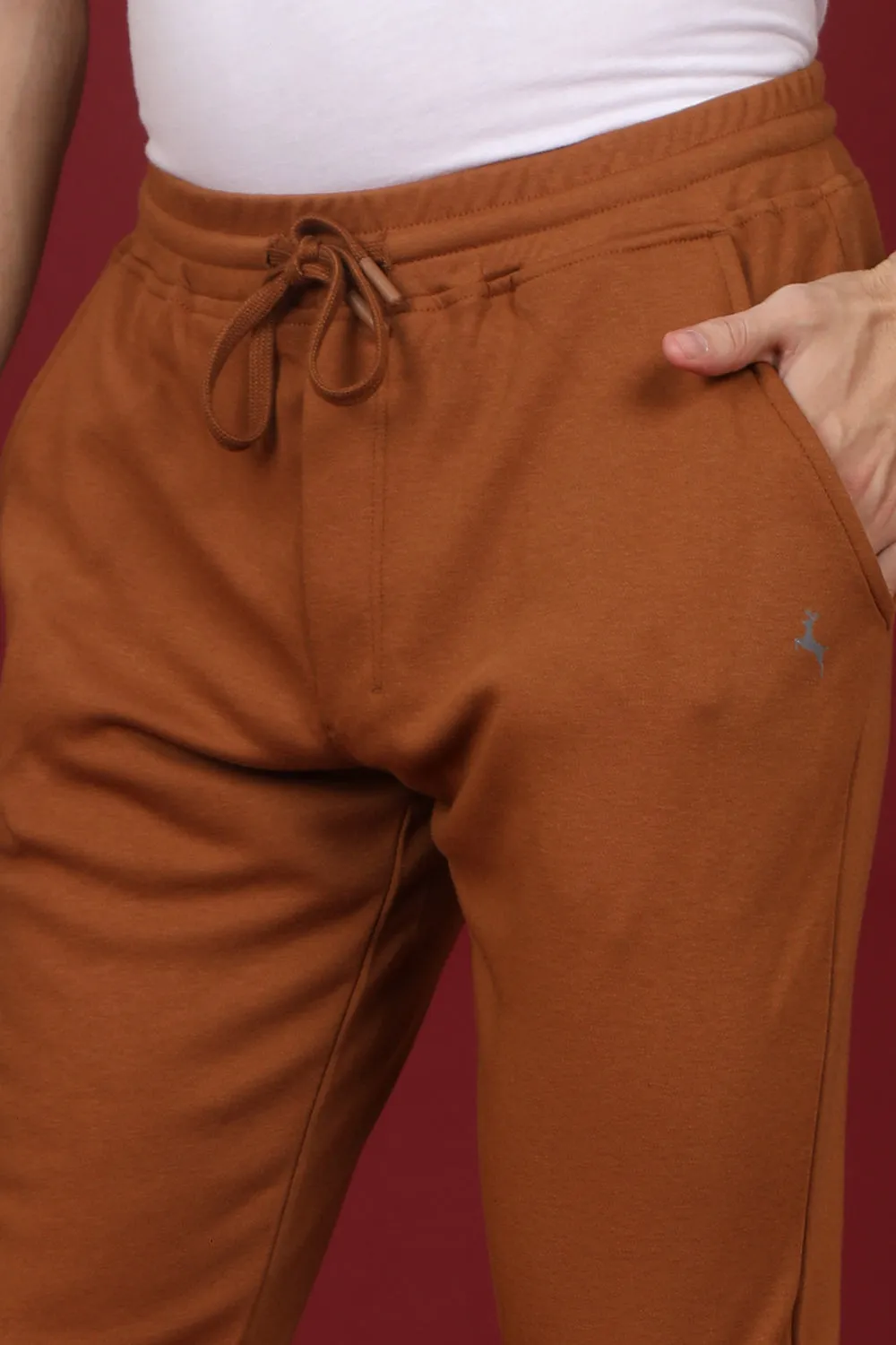 Men's Rubber Solid Joggers with logo
