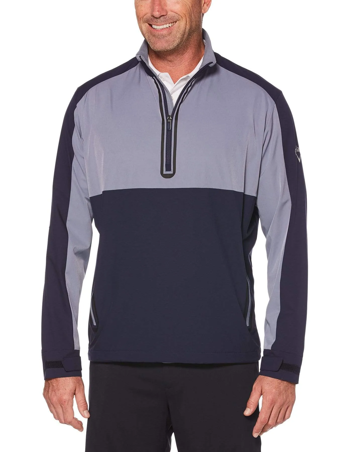 Mens Swing Tech™ Color Block 1/4 Zip Windshirt