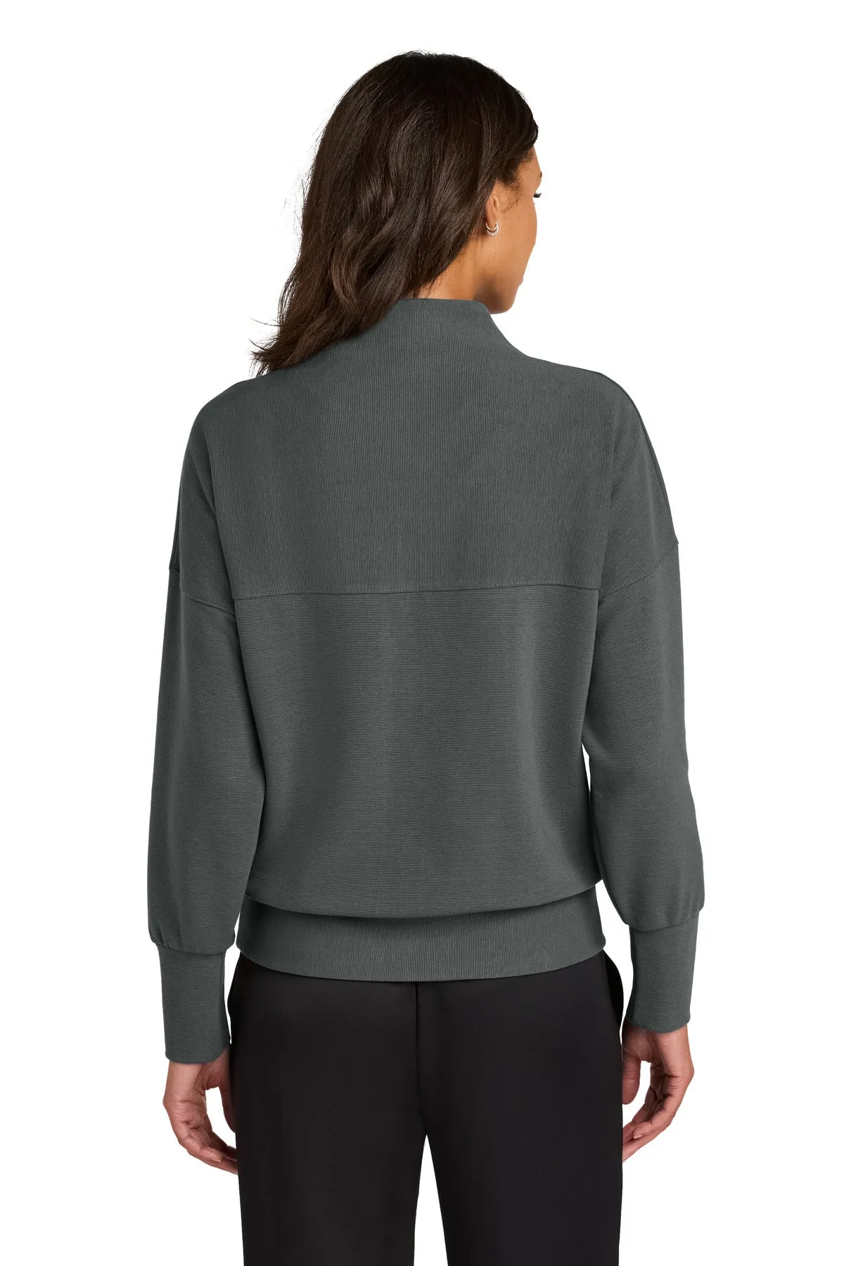 Mercer Mettle Women's Linear Texture 1/4-Zip MM3041 Storm Grey