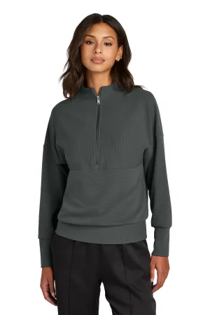 Mercer Mettle Women's Linear Texture 1/4-Zip MM3041 Storm Grey