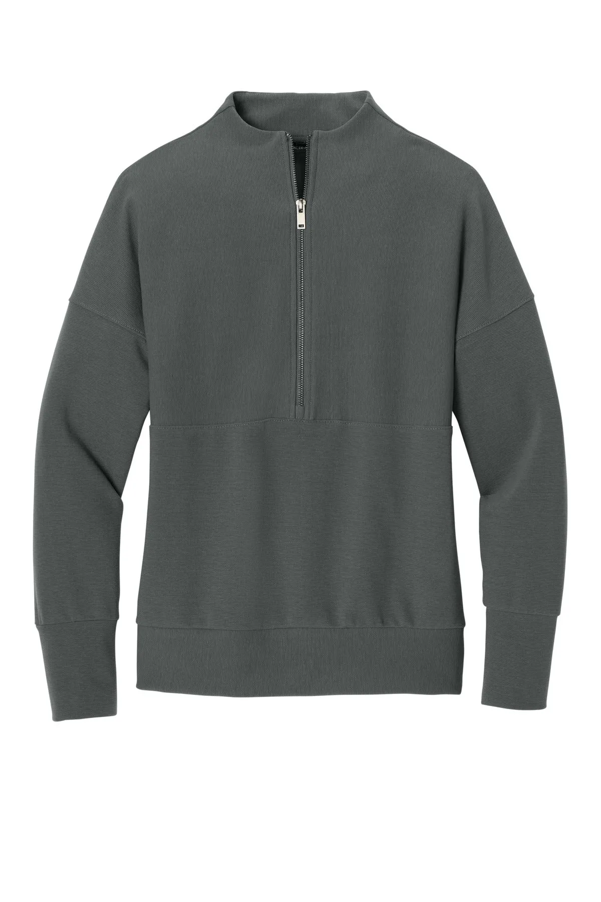Mercer Mettle Women's Linear Texture 1/4-Zip MM3041 Storm Grey