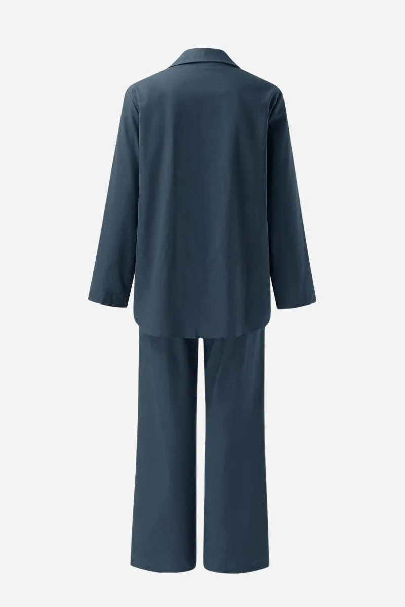 MIA | RELAXED SHIRT & TROUSERS TWO-PIECE SET