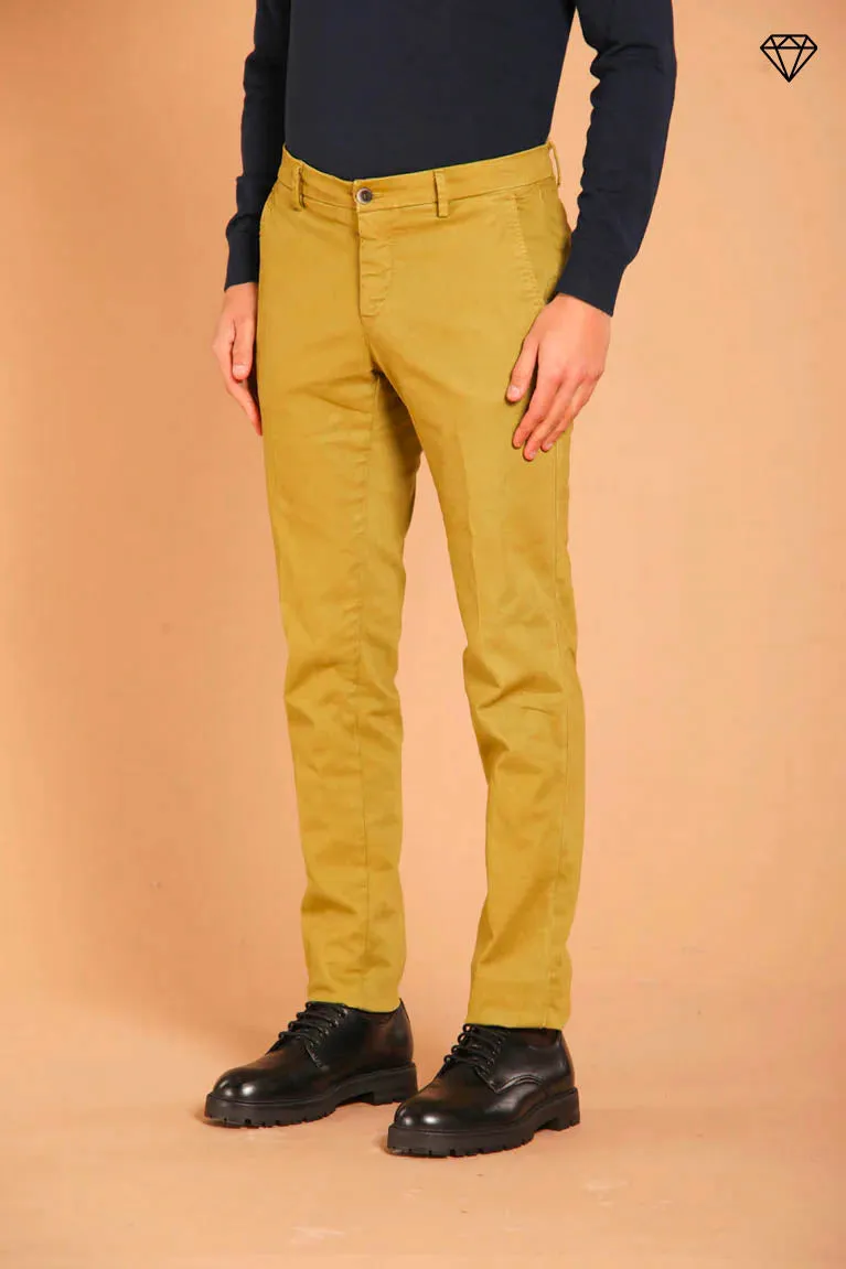 Milano men's chino pants in gabardine stretch extra slim fit ①