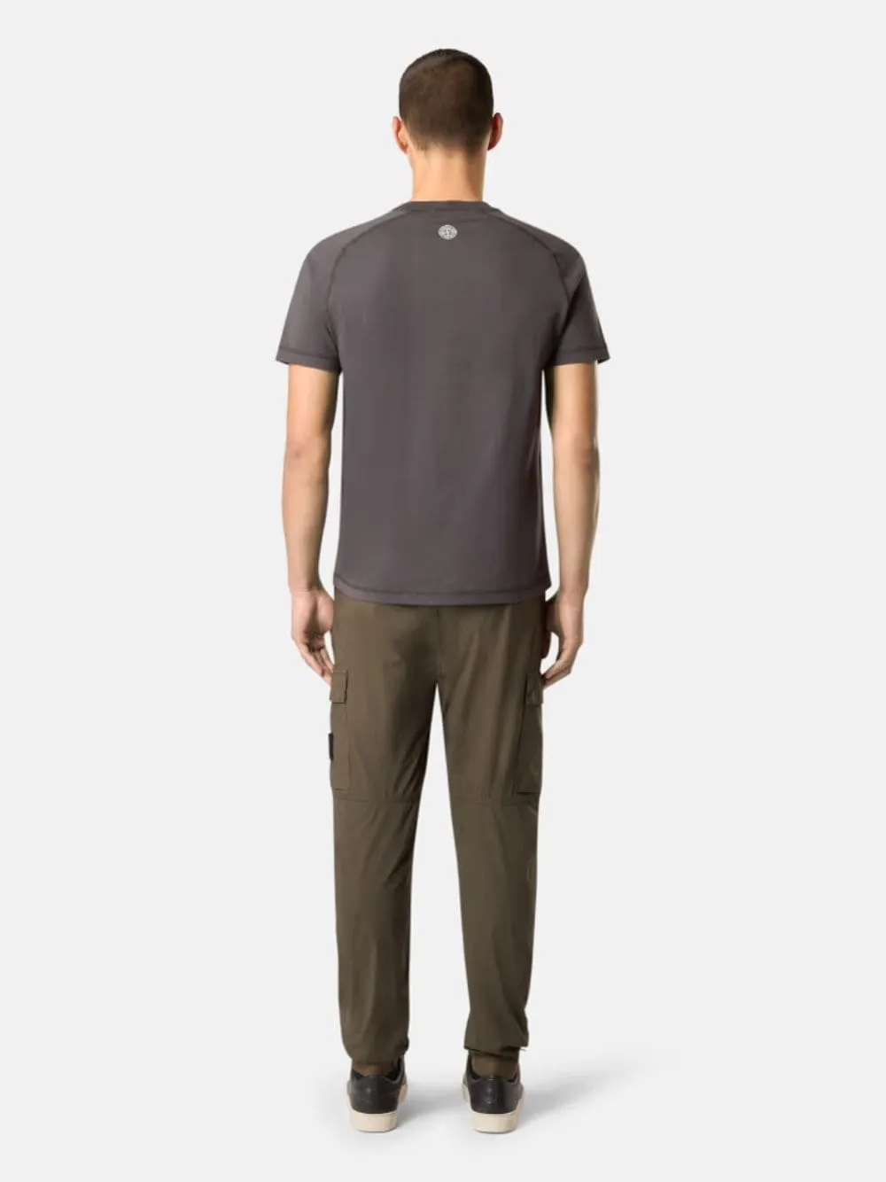 Military Green Stretch Cotton Cargo Trousers