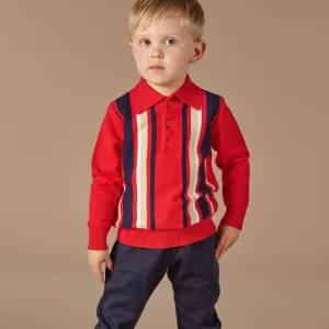 MITCH & SON - Ford & Franklin Knitted Polo & Joggers  - Blue Navy