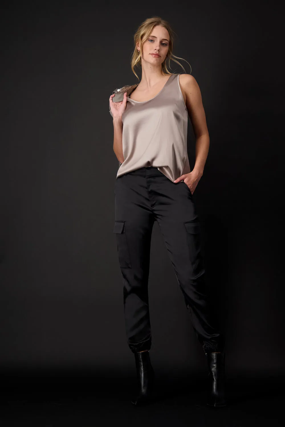 Monari Blouse Satin Top 807704