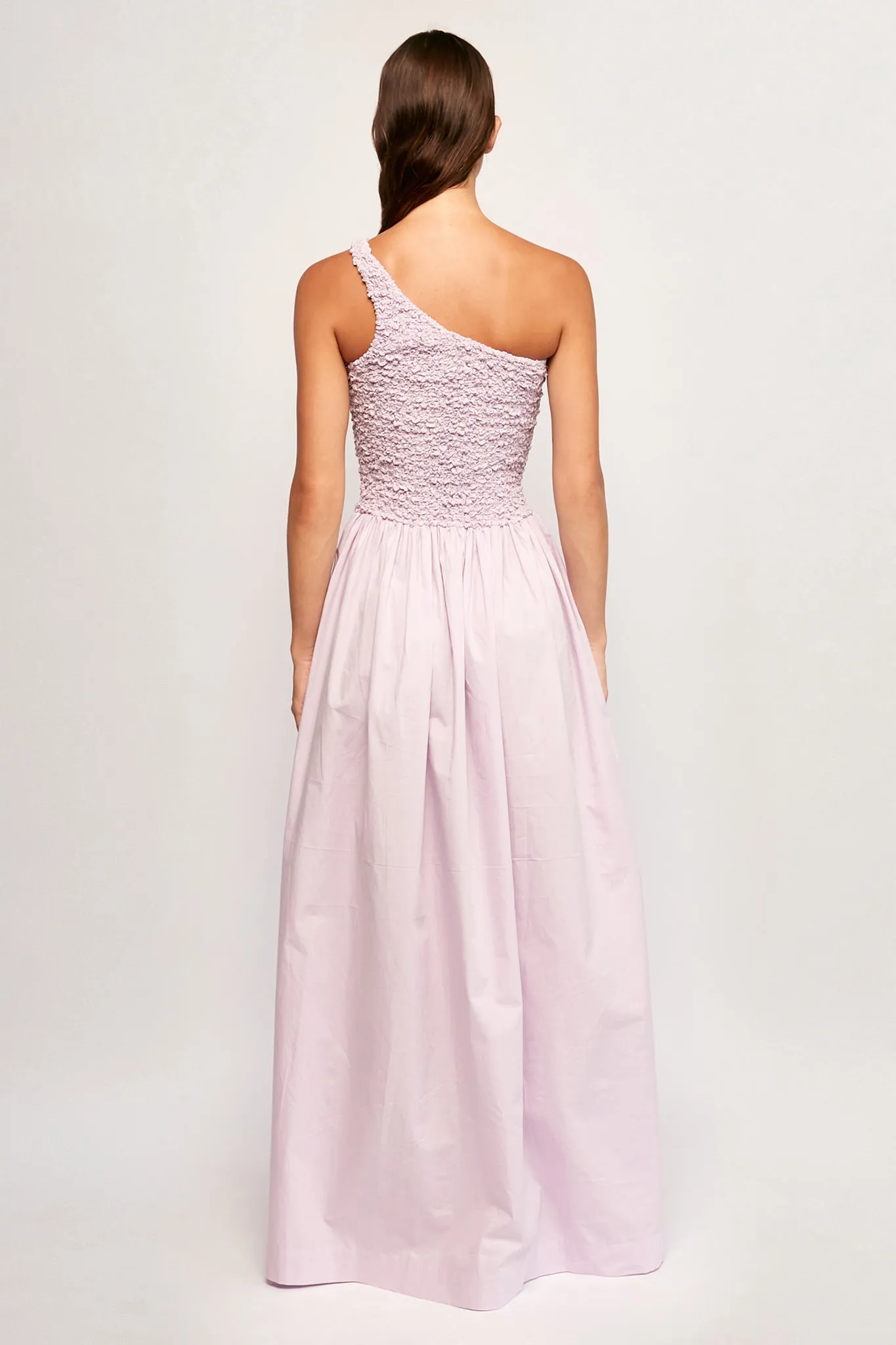 Mottled One Shoulder Maxi