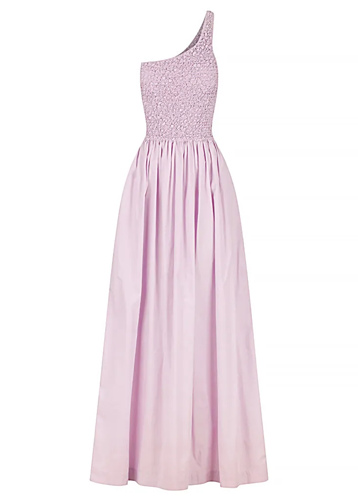 Mottled One Shoulder Maxi