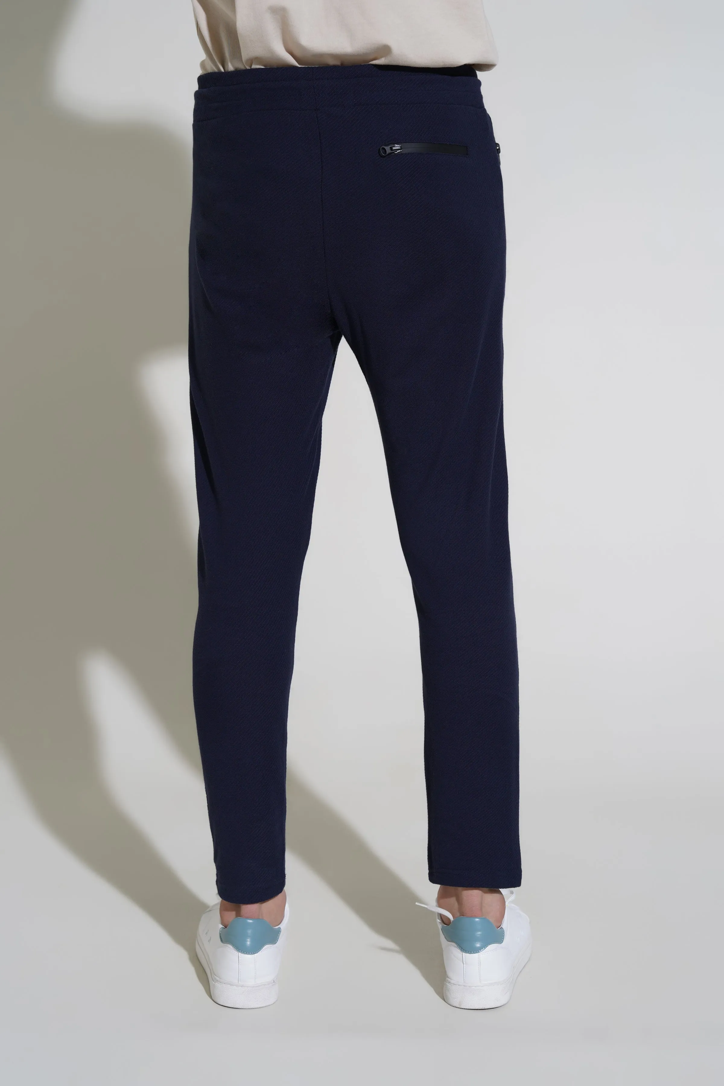 Navy Terry Trousers