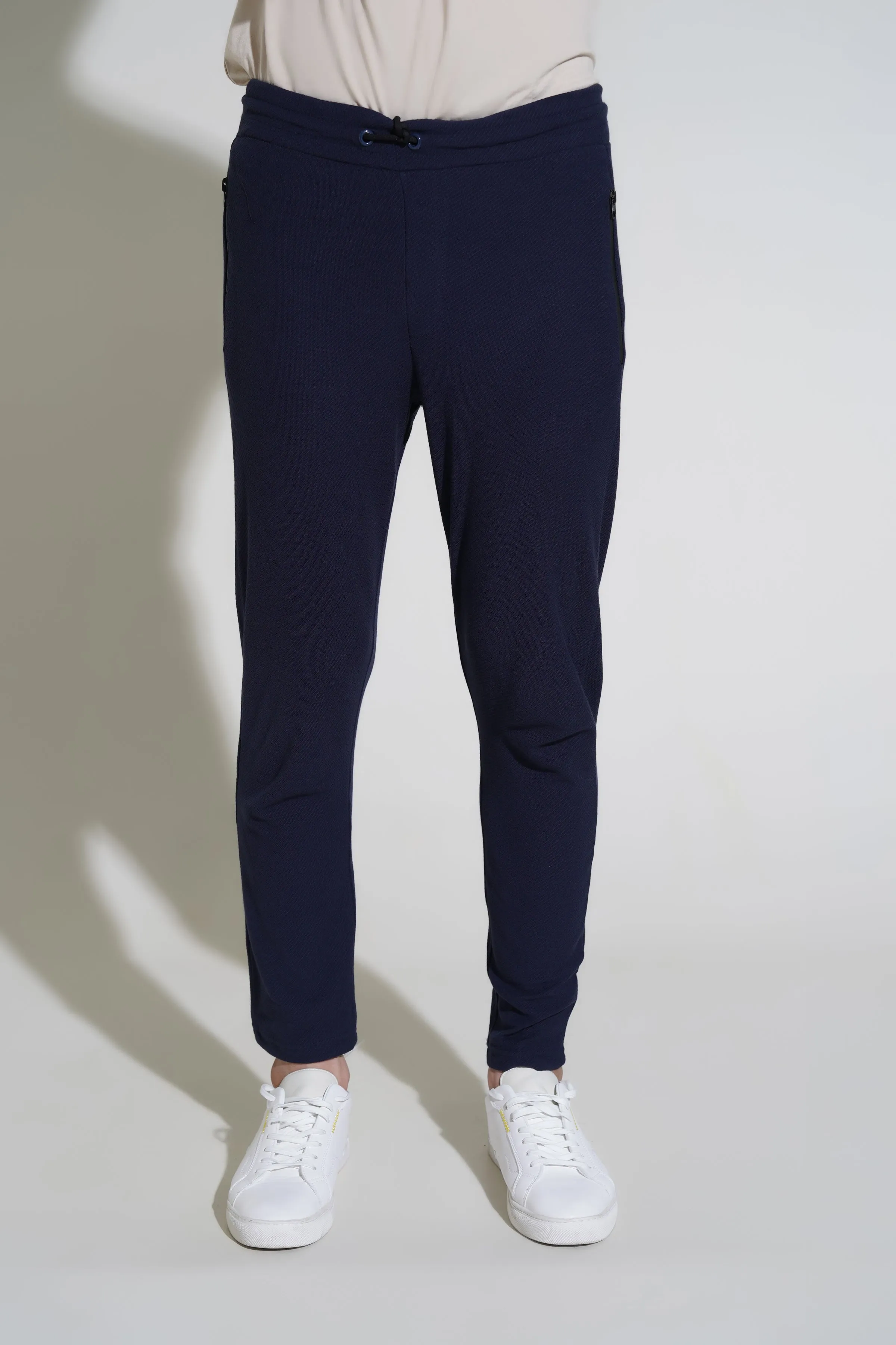 Navy Terry Trousers