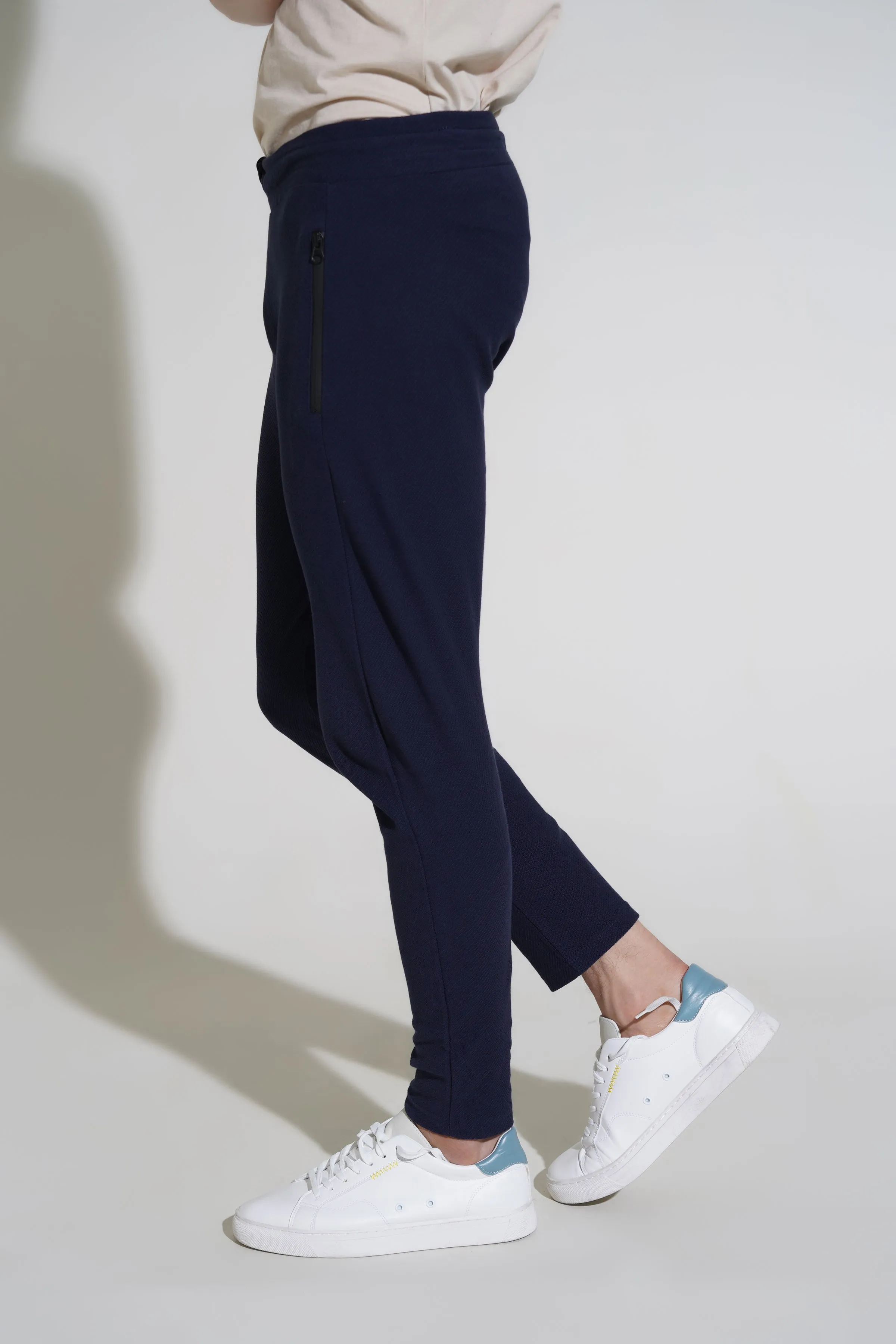 Navy Terry Trousers