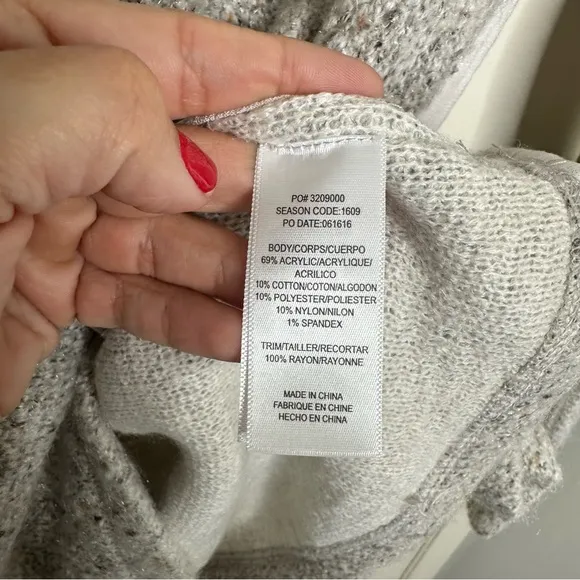 NEW Splendid Double Face Loose Knit Pullover in Linen