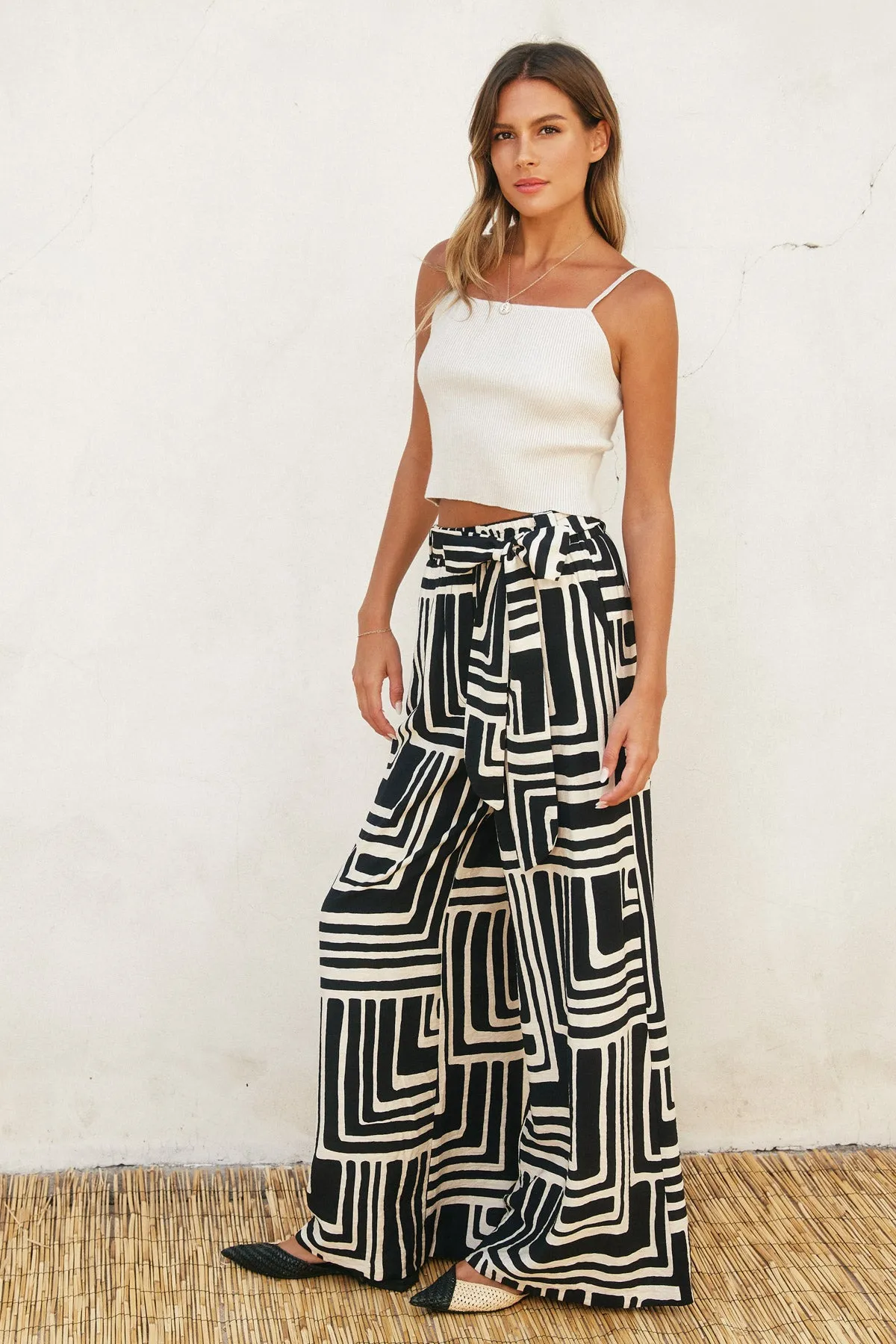Nia Looped Belt Pants