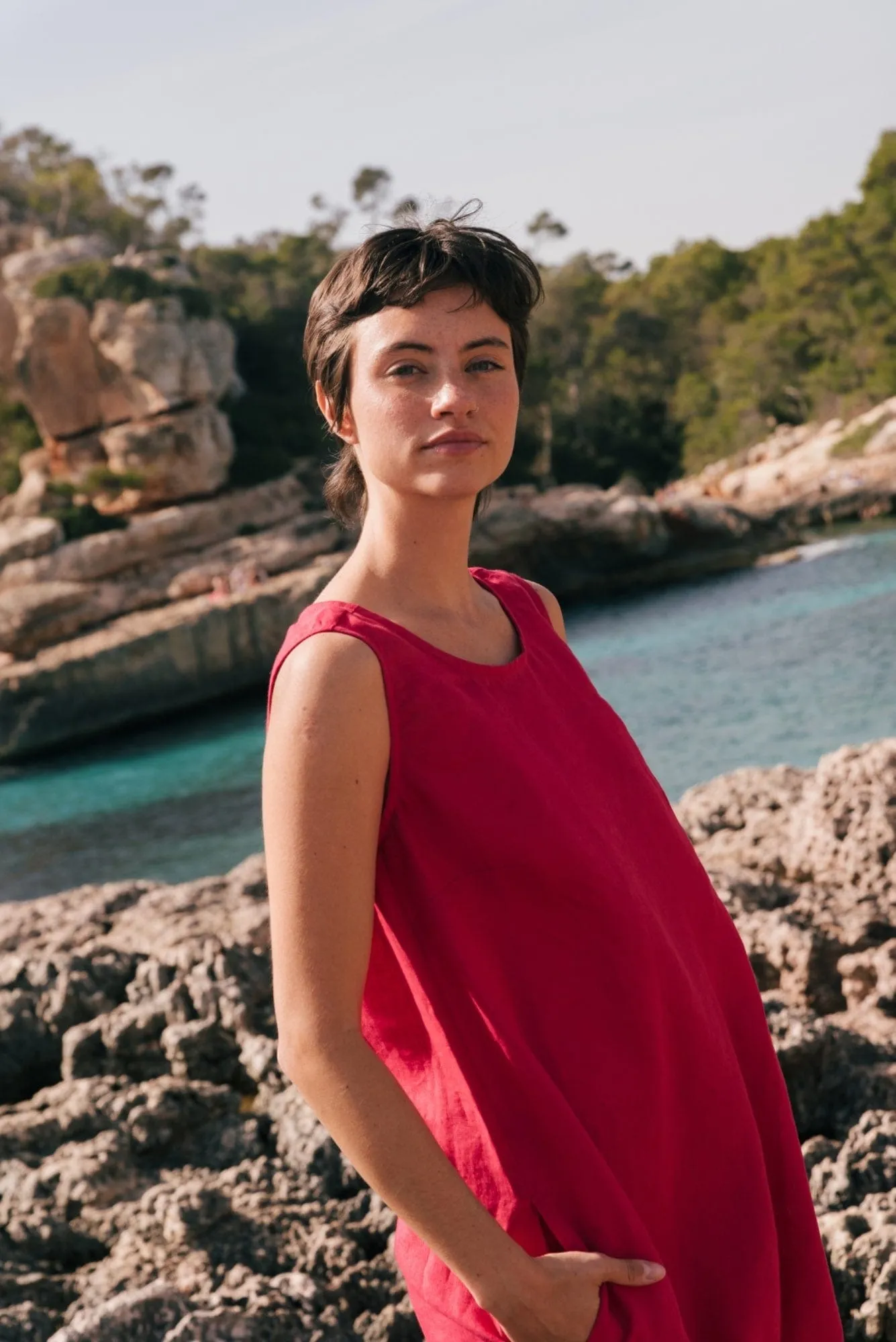 Norah Linen Loose Dress | Multiple Colours