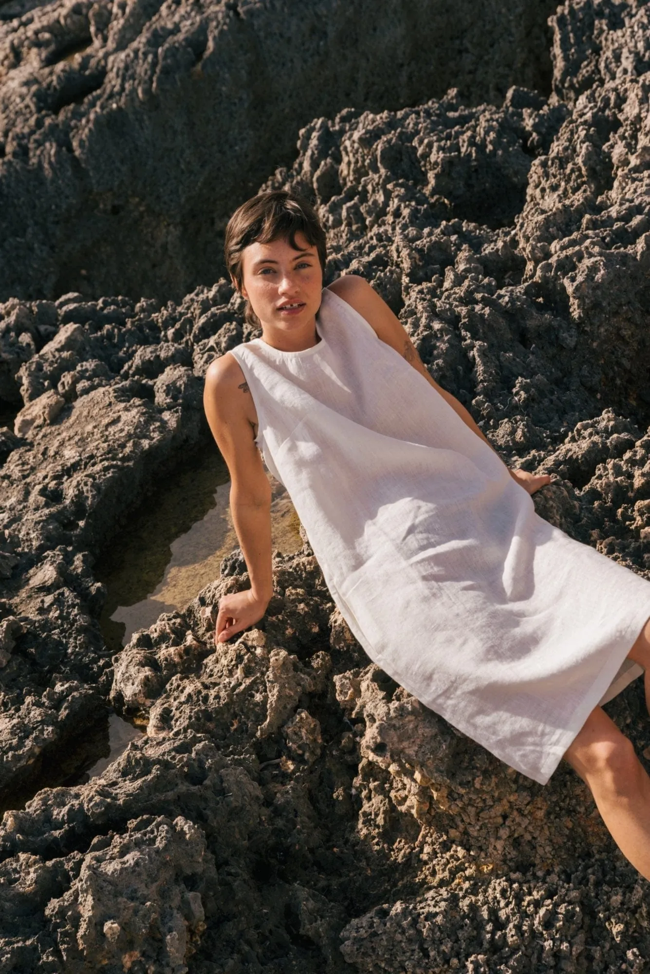 Norah Linen Loose Dress | Multiple Colours