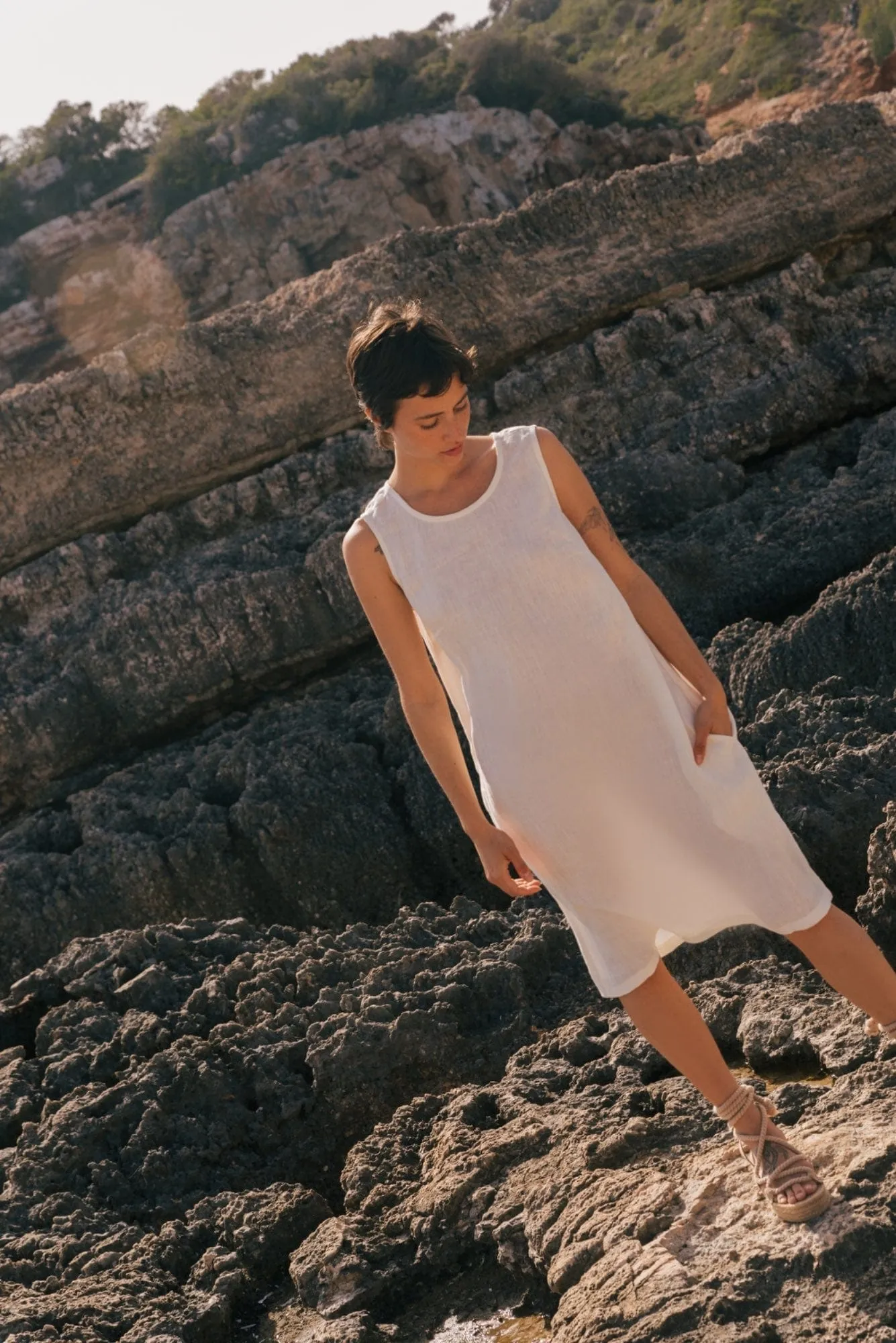 Norah Linen Loose Dress | Multiple Colours