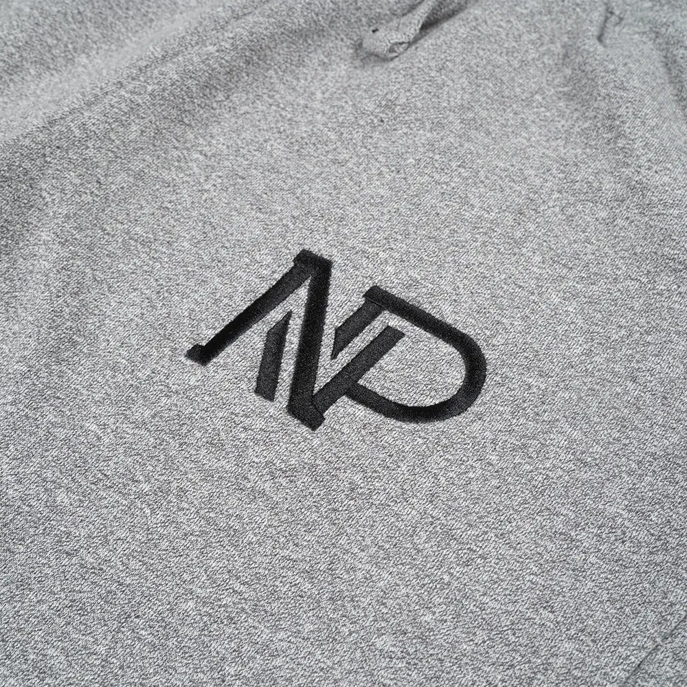 NP Embroidered Men's Panelled Jogger - Graphite Heather