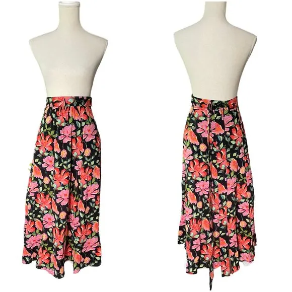NWT &amp; Other Stories Peony print button down shirt and maxi skirt SET size 4 S xs